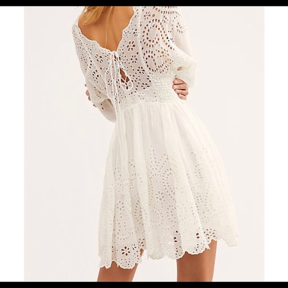Free People Ivory Lace Dress - Picture 5 of 6